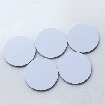 

(10 pcs/lot) EM4100 RFID Tags 125khz Stickers Coins 25mm Waterproof Adhesive Smart Tags Read-only Access Control Cards Hot Sale