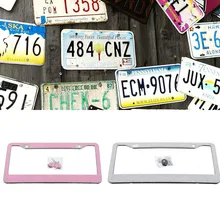 Рамка для номерного знака, держатель для номерного знака из нержавеющей стали, авто стиль, блестящие хрустальные стразы, рамка для номерного знака 31 см x 16 см