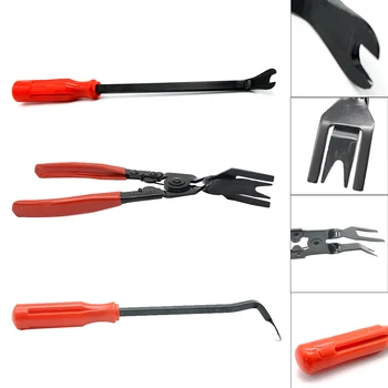 

Automotive Car Door Trim Clip Removal Plier Tool Auto Door Panel Remover Combo Dash Panel Pry Bar Kit Tools
