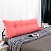 New Korean velvet pillow bedside cushion soft cushion single double bed headrest backrest soft bag long waist pillow 5