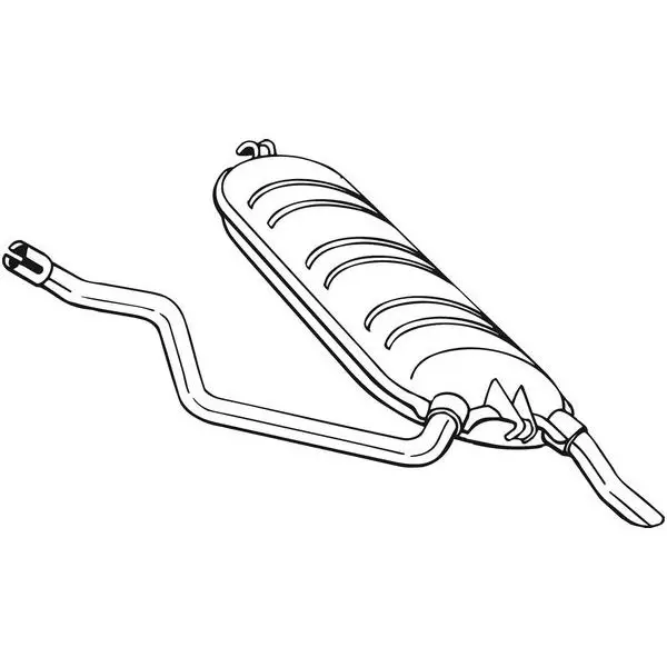 Глушитель задняя часть MB T124 2.5TD/3.0TD 85-96 BOSAL 278-229