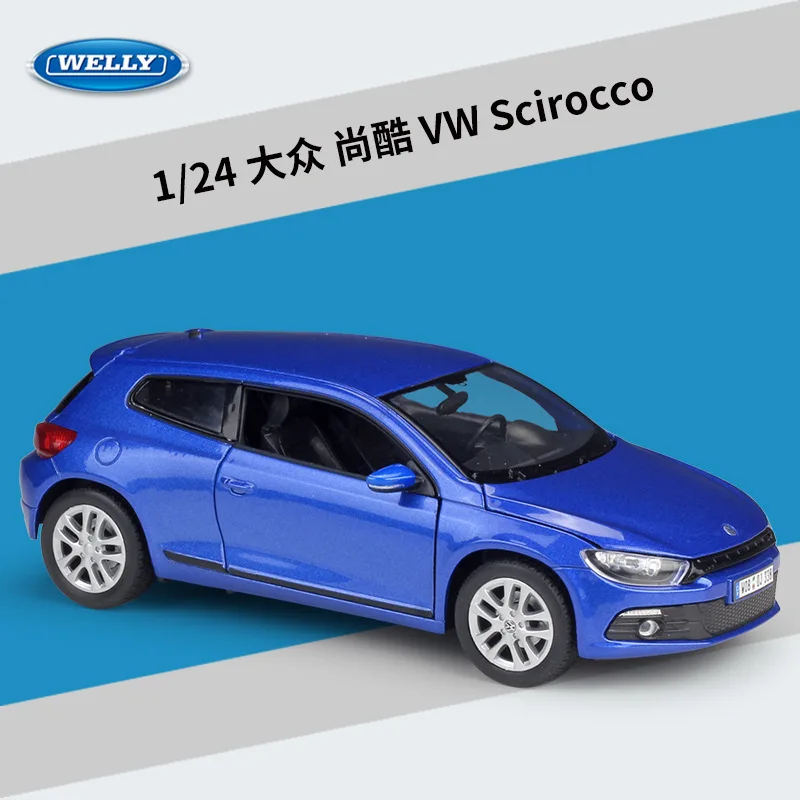 Модель автомобиля Welly 1:24 Volkswagen VW Scirocco из сплава литой и игрушечный транспорт с