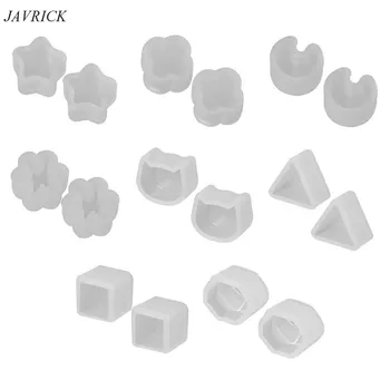 

8 Pair/set UV Resin Silicone Molds DIY Crystal Epoxy Mold Small Earrings Stud Making Mould