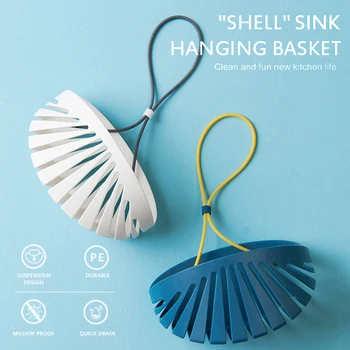 

1PC Perforated Hanging Storage Holders Kitchen Sink Drain Sponge Storage Hanging Basket Rack Bathroom Kitchen Organizer New