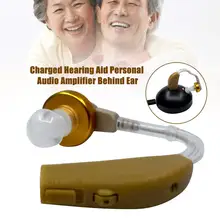 США/ЕС вилка перезаряжаемый слуховой аппарат усилитель звука наборы Уход за ушами с 6 силиконовыми регулируемыми наконечниками мегафон