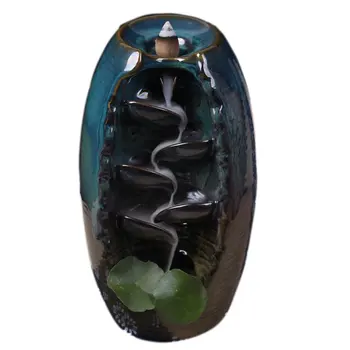 

Mountain river incense holder ceramic ebb waterfall smoke incense burner censer holder mother Neutral / gift home decoration