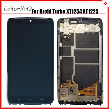 

For Motorola Moto Droid Turbo XT1254 XT1225 LCD Display Digitizer Screen Touch Panel Sensor Assembly with Frame XT1254 Display