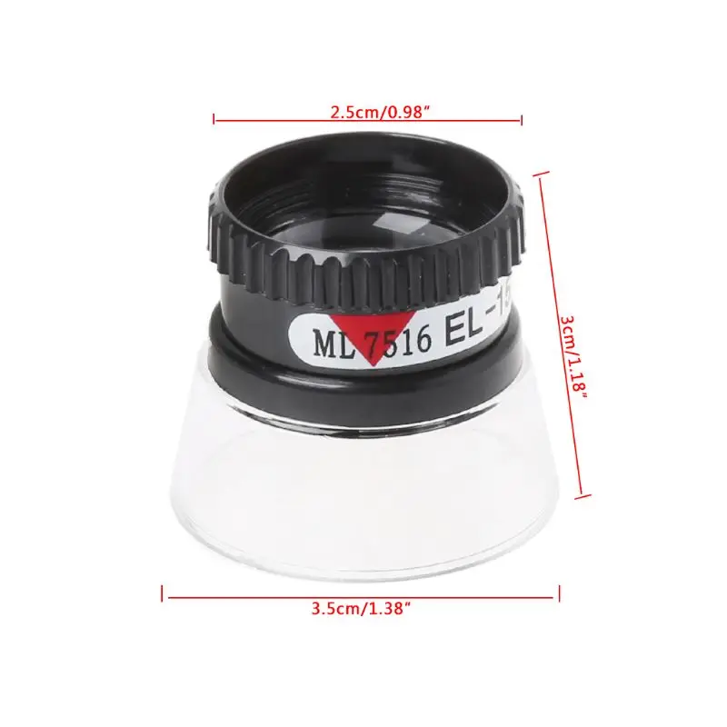 

15X Monocular Magnifying Glass Loupe Lens Map Eye Magnifier Jewelry Repair Tool L4MB