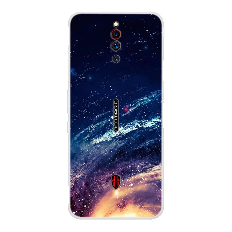 Популярный чехол для ZTE nubia Red Magic на заднюю панель из мягкого силикона с рисунком