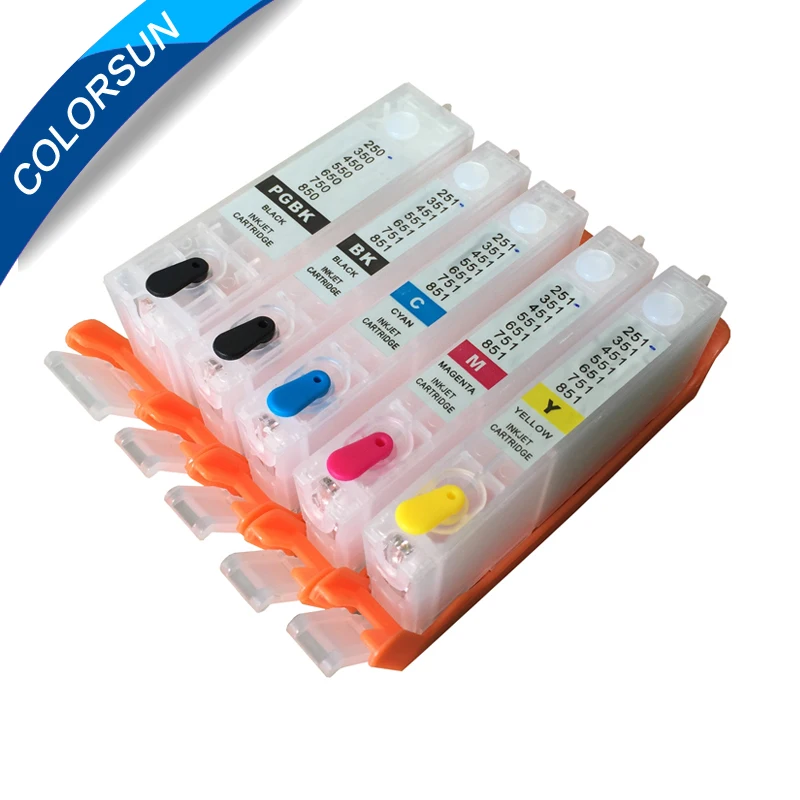 5 шт. картриджи с заправляемыми чернилами для Canon PIXMA IP7210 MG5410 MX921|ink cartridge|ink cartridge for