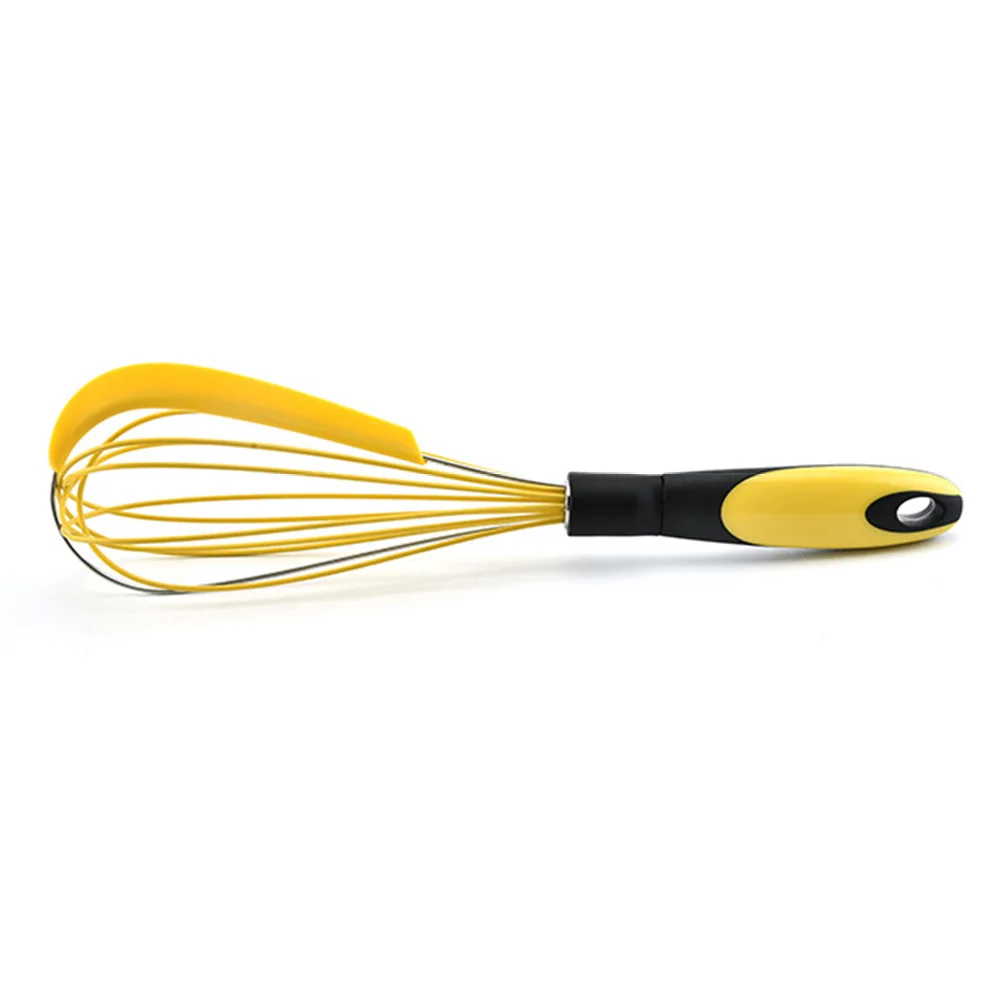 Whisk Handheld Egg Beater Hanging Kitchen Tools Cream Multifunctional Butter Mixer Silicone Scraper Easy Clean Baking Home