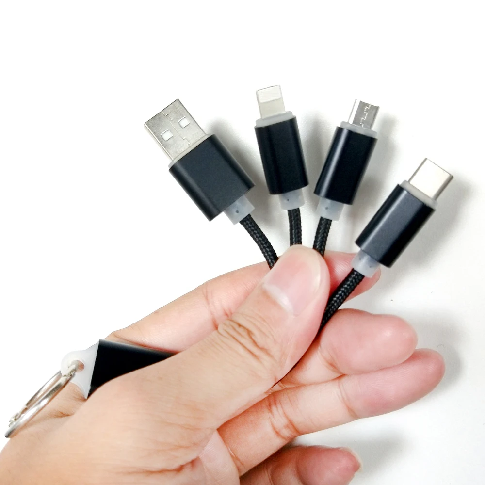 

CBAOOO Micro USB data cable C-line 1to3 line for iphone iPad fast fast charging line mobile phone charger data cable