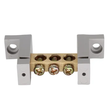 

Quick screw Brass din rail terminal block distribution plug-in pcb wire connector 4/6/8/10/12 position terminal strip hardware