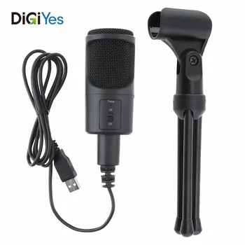 

Portable Multifunctional Computer Capacitive Microphone for Live Broadcast / Meeting / Speech with Detachable Bracket and PVC