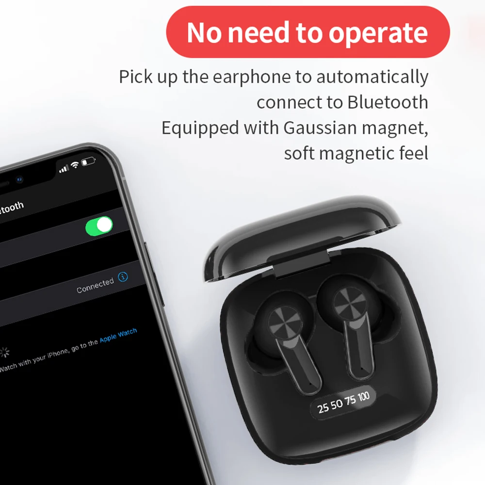 XG31 TWS Bluetooth Earphone 12D 9D Sport Wireless Headphones With Noise Cancelation Display Earbuds Microphone For Iphone Xiaomi