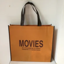 Custom big size:40x50x10cm 500pcs/lot Promotional Reusable non woven shopping bags customized logo recyclable grocery tote bags