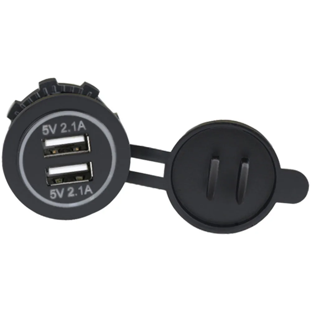 12 V-24 V Цифровой Дисплей Авто Мото Зарядное устройство RV 4.2A устройство для автомобиля с двумя портами USB Зарядное устройство для телефона iPad Планшеты Водонепроницаемый Авто Зарядное устройство