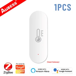 Tuya ZigBee – capteur d'humidité et de température, hygromètre d'intérieur, détecteur de thermomètre, Smart Life, télécommande, Support Alexa Google 