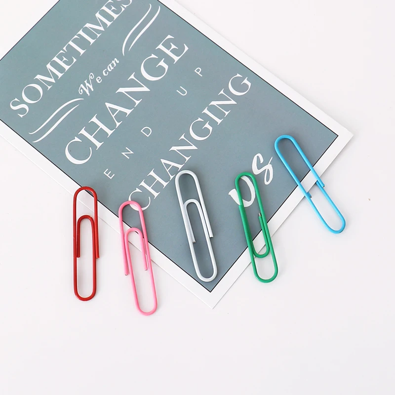 Paper Clips 80pcs/set for Notes Classified Student Stationery School Office Supplies