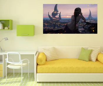 

[Self-Adhesive] 3D Cute Anime Girl 930 Japan Anime Wall Stickers Mural Decal Wall Murals AJ WALLPAPER Belly