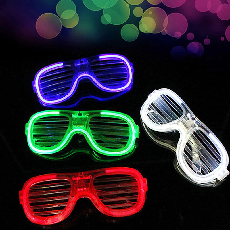 

5PCS Fashion Hot Sale Flashing Led Light Glasses Christmas Birthday Halloween Kids Party Decoration festival Supplies