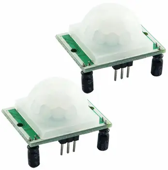 

2pcs Hc-sr501 Adjust Infrared Ir Pyroelectric Pir Motion Sensor Detector Module For Arduino Microcontrollers