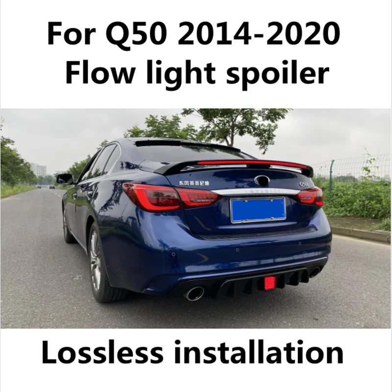Спойлер из АБС пластика для заднего крыла автомобиля 2014 2020 Infiniti Q50|Спойлеры и