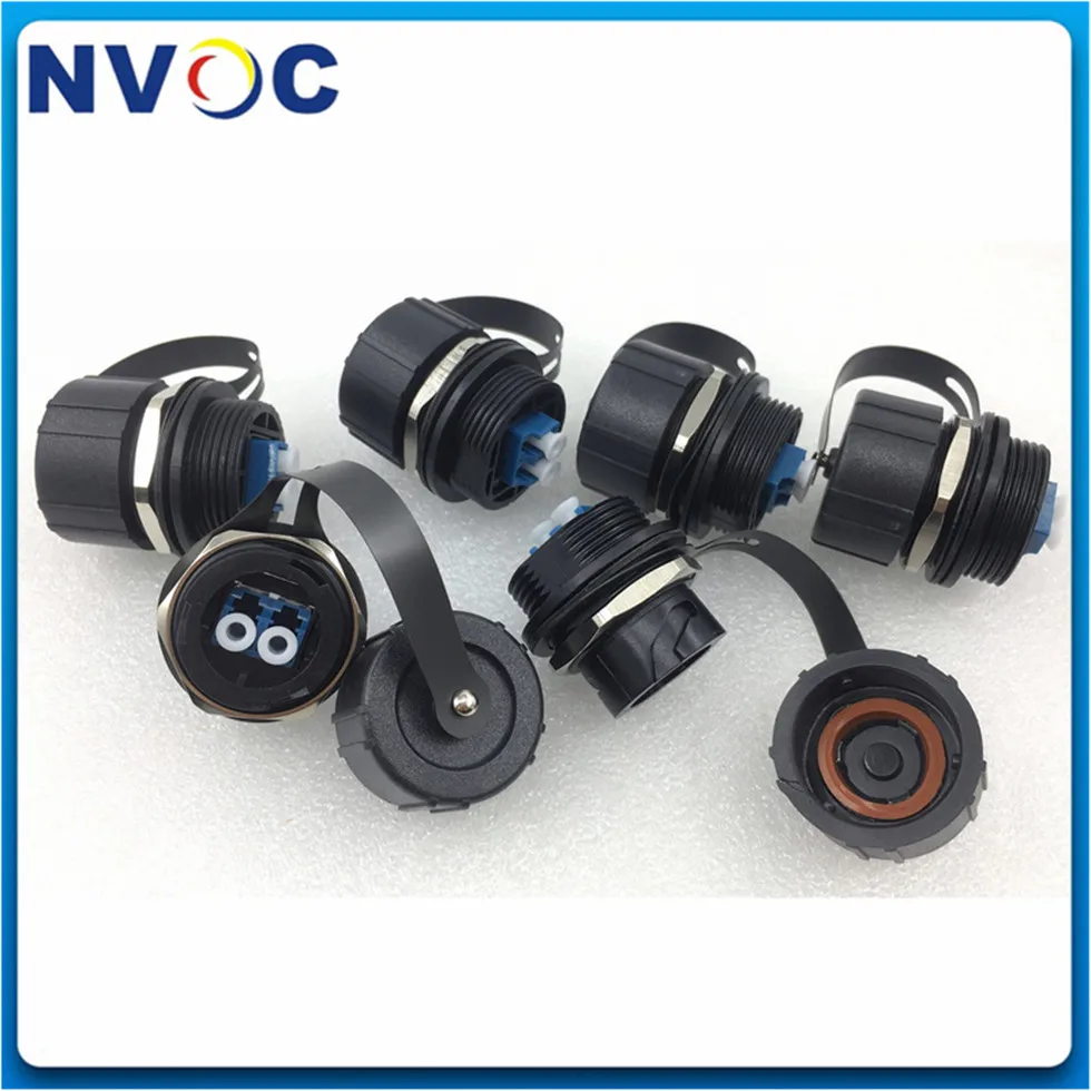 4 шт. ODVA LC/UPC к LC/UPC 5 м волоконный патч-корд и 4 шт. IP67 ODVA-LC дуплексная перегородка ODVA LC DX волоконно-оптический адаптер