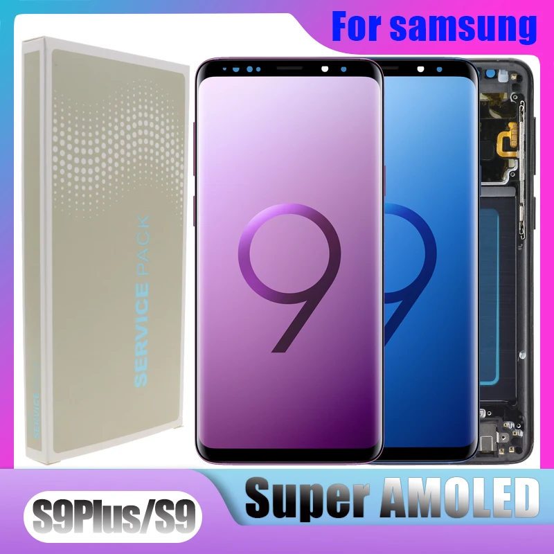 Оригинальный AMOLED ЖК дисплей S9 S9plus для Samsung Galaxy + Plus G965 G960 с эффектом затемнения и