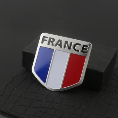 

French Flag Shield Emblem Badges Decal Stickers Auto Trunk Tailgate Motorcycle Car Accessories