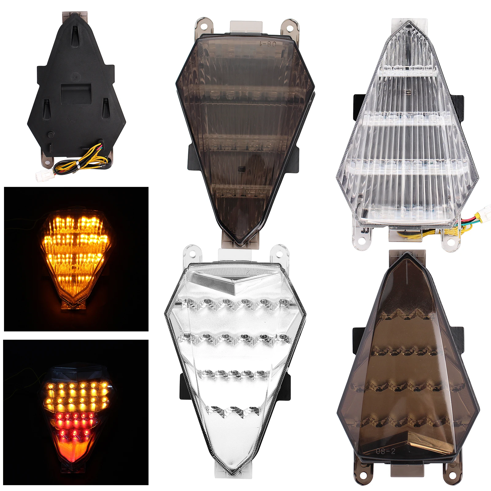 

Rear Tail Light Brake Assembly LED Steering Indicator Tail Lights For YAMAHA YZF-R6 2008-2016 Motorcycle Plastic