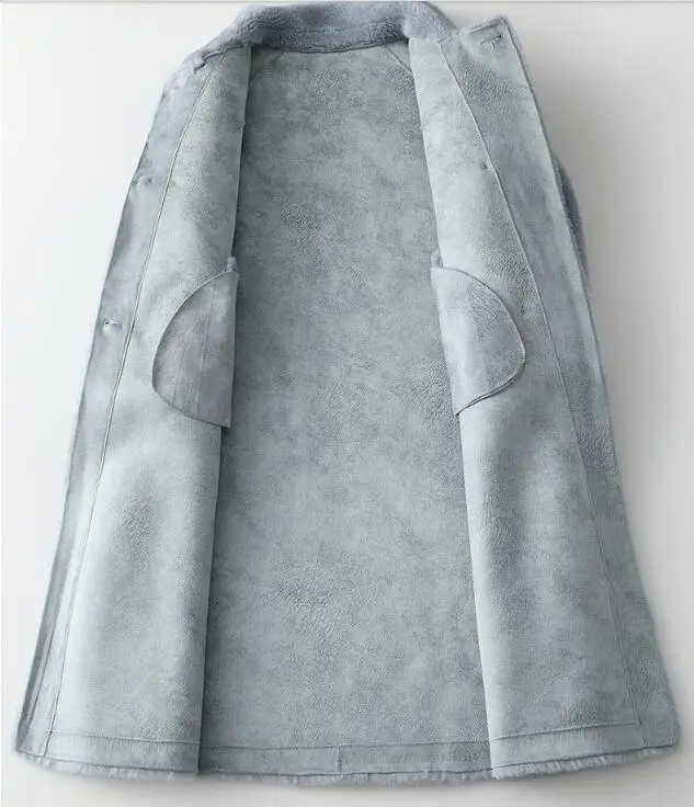 Real Fur Coat Wool Jacket Autumn Winter Coat Women Clothes Korean Vintage Sheep Shearling Suede Lining Women Tops ZT3761