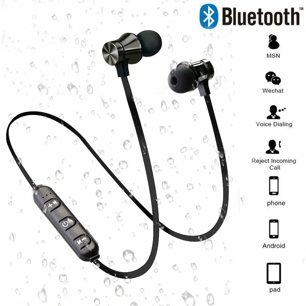 CSR 4 1 Bluetooth Наушники Беспроводные спортивные магнитные стерео фитнес для iphone samsung |