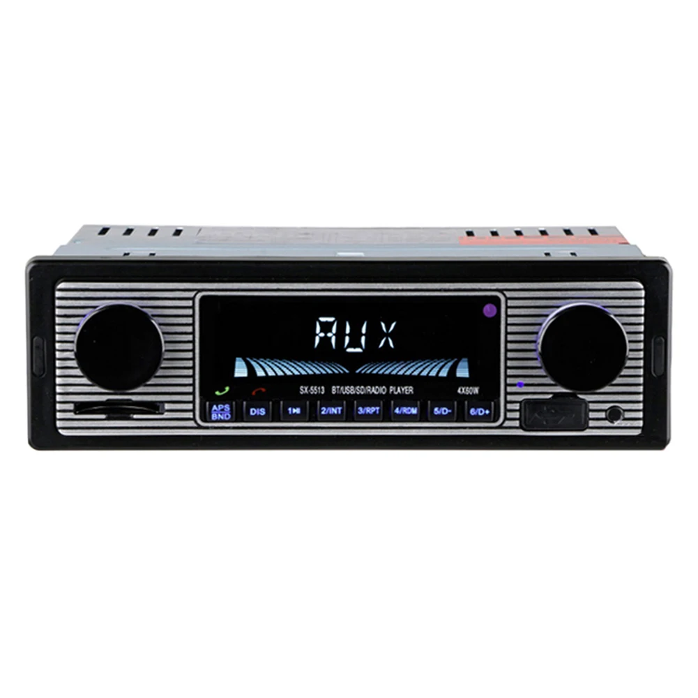 12 В в тире Bluetooth ручной радио Винтаж Bluetooth Винтаж автомобильный Радио MP3 плеер стерео USB AUX классический автомобильный стерео аудио