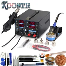 YIHUA 853D 1A цифровой дисплей теплый пистолет Triade DC Voeding Rework Soldeer станция Электрический воздуходувка Heteluchtpistool Solderen