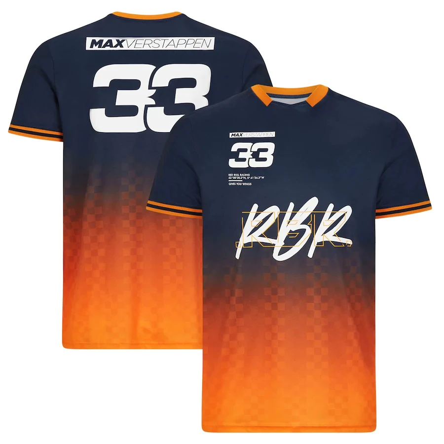 2021 быстросохнущая Мужская футболка с короткими рукавами Bull F1 Team Racing Fan дышащая