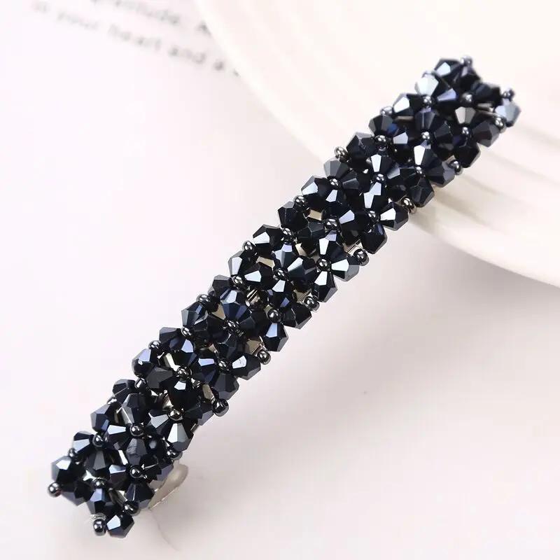 hair ties for women New Korean Elegant Hairpins Hairgrips Crystal Rhinestone Barrettes Hair Clips For Women Girls Hair Accessories large hair clip