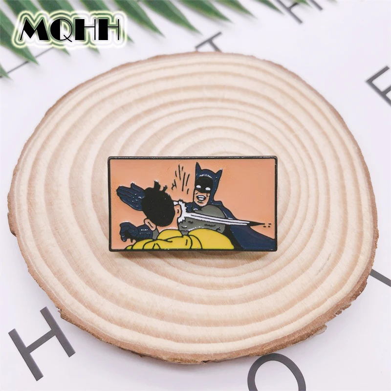 Забавная эмалированная брошь в стиле панк с геометрическим рисунком из фильма