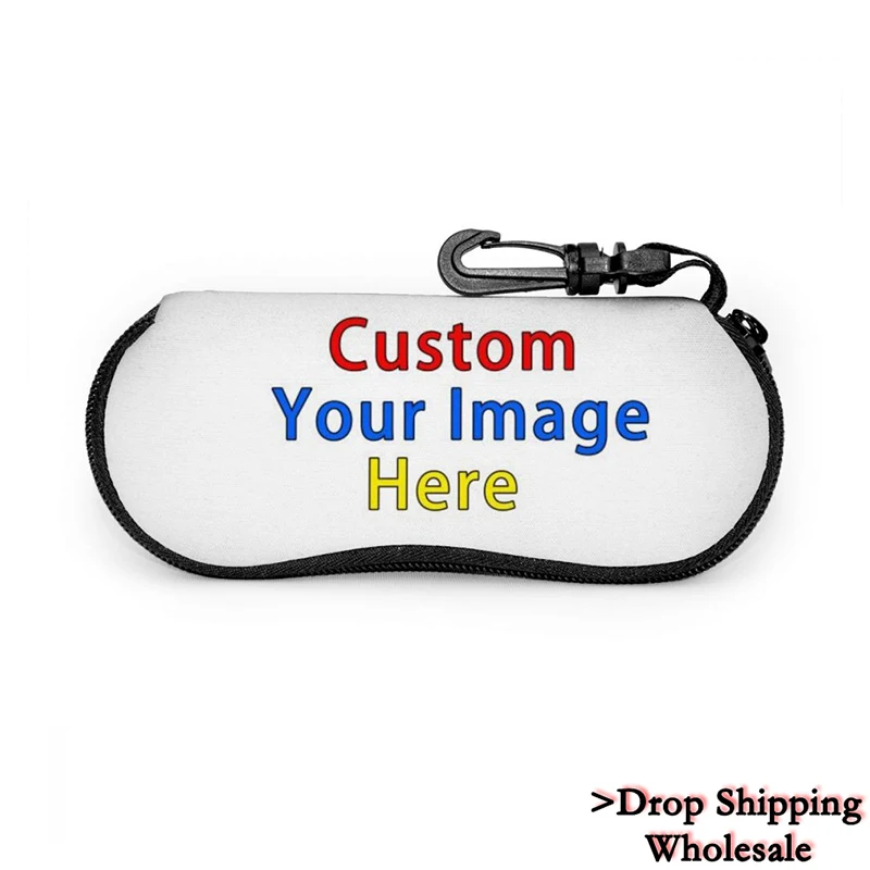 Custom glasses case Индивидуальные ваши изображения, женские солнцезащитные очки, защита для мужчин, дорожная сумка, Чехол для очков, футляр на молнии, Жесткие очки, аксессуары для путешествий - Цвет: Custom glasses case