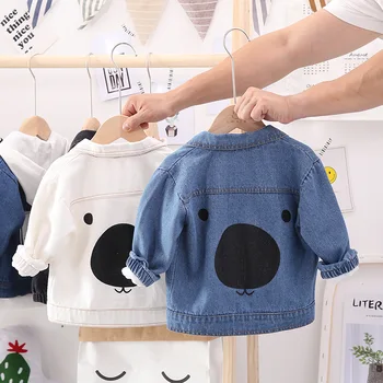 

Baby Boys Denim Jacket 2020 Spring Autumn Jackets Kids Cartoon Outerwear Coats For Boys Clothes Children Jacket 1-4 Yrs