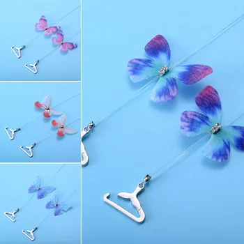 

Butterfly Invisible Straps Transparent Shoulder Metal Bra Straps Adjustable Sexy Thin Intimates Accessories Belt Women Elastic
