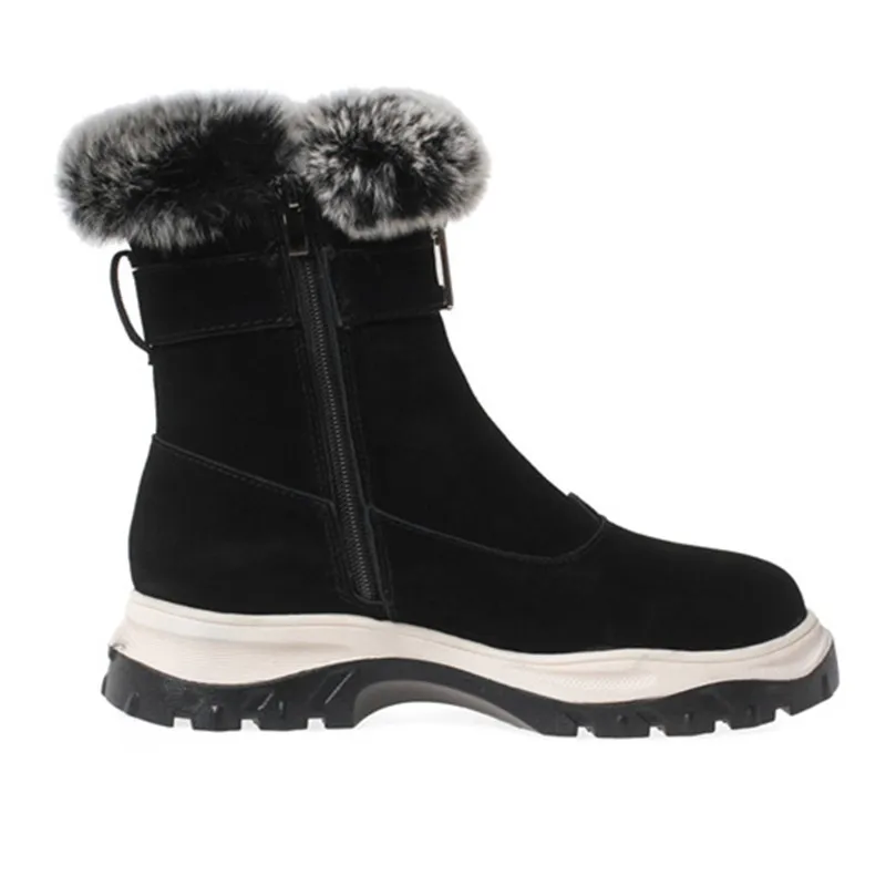MORAZORA/ г., Новое поступление, Зимние Модные теплые женские ботинки удобная обувь для отдыха с круглым носком высококачественные ботильоны