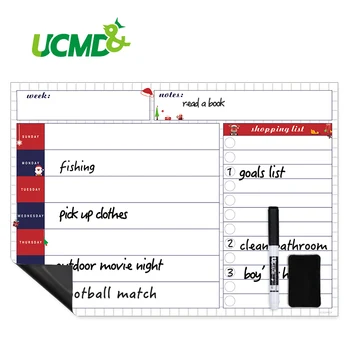 

Flexible Magnetic Christmas Calendar Xmas Weekly Daily Planner Kitchen Bulletin Memo Message Boards Fridge Magnets Whiteboard