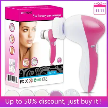 

Multifunctional 5 in 1 Electric Facial Cleaning Brush Deep Face Cleaning Machine Skin Pore Cleaner Body Skin Beauty Massager