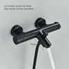 Thermostatic Shower Faucet Set Bathroom Faucet Matte Black Bathroom Mixers Taps Thermostatic Wall Mounted Bathtub Faucet 2
