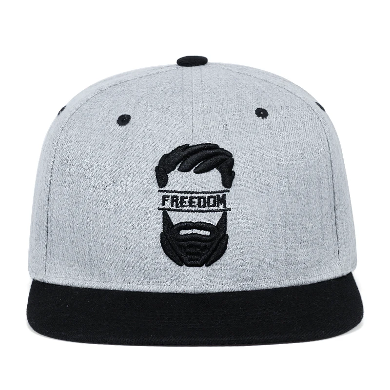 Оригинальная Кепка snapback мужские бейсболки с плоским краем кепки вышивкой усов