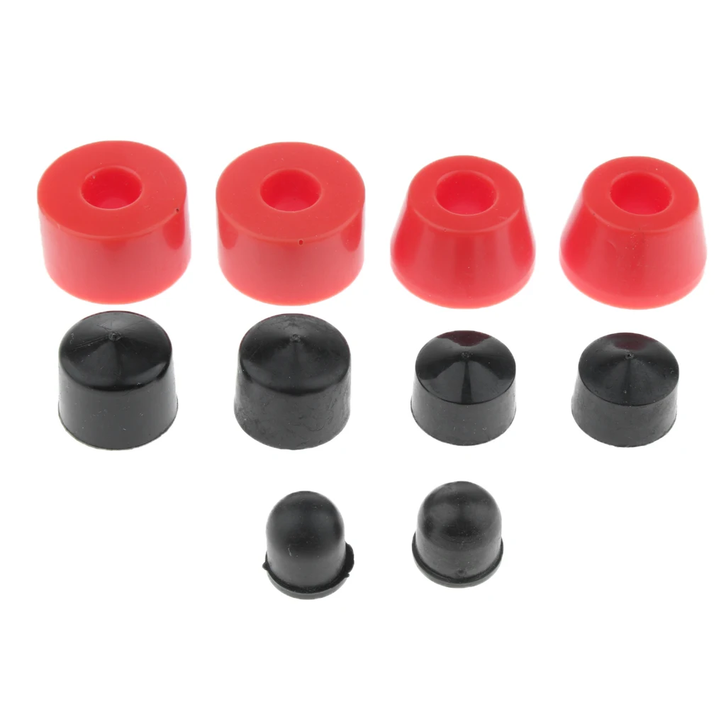 10pcs Lightweight Portable PU Truck Bushings & Pivot Cups Set Scooter Accessories for Skateboard Longboard Truck Outdoor Sports
