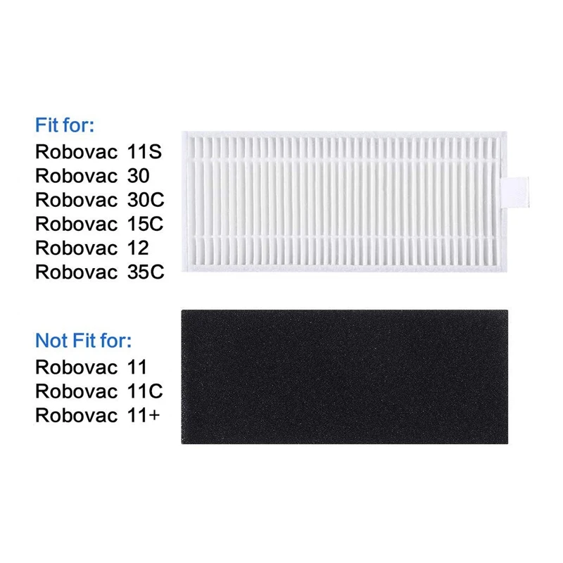 Сменный комплект для Euty Boost IQ RoboVac 11 S, RoboVac 15 T, RoboVac 30, RoboVac 30C, RoboVac 15C, RoboVac 12, RoboVac 35C