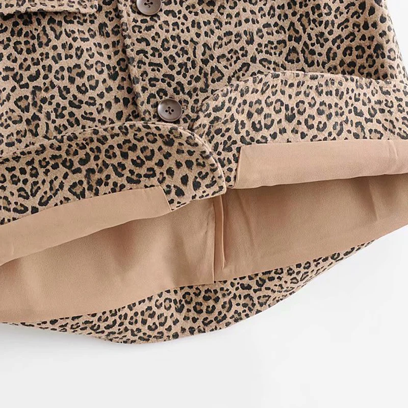 Женская мини юбка GOPLUS с леопардовым принтом на кнопках высокой талией 2019|Юбки| |
