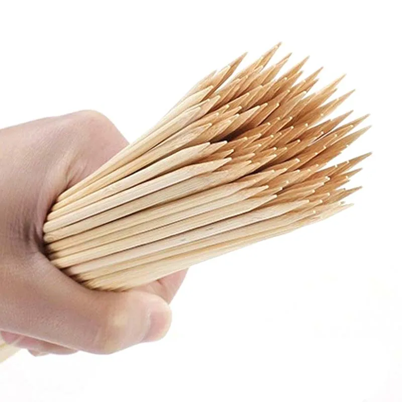 Barbecue Skewers 2.5MM*30CM Bamboo Skewers Wooden Barbecue Skewers Natural Wood Sticks